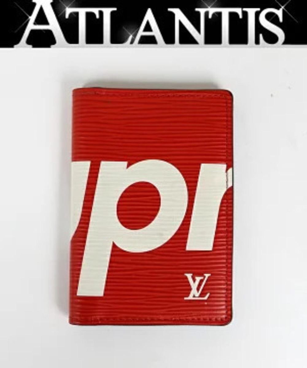 Louis Vuitton Supreme Organizer de Poche Red